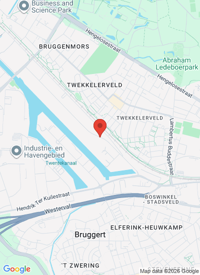Map showing Enschede, Netherlands