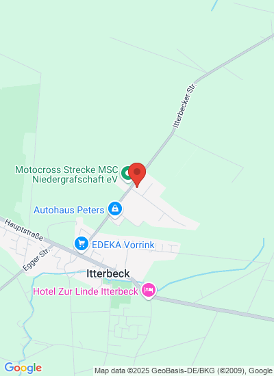 Map showing Itterbeck, Germany