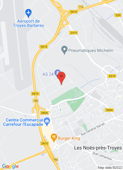 Map showing La Chapelle-Saint-Luc, France