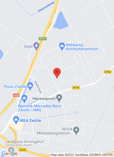 Map showing Zwolle, Netherlands
