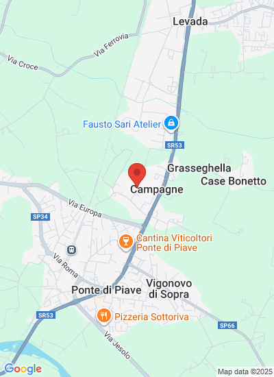Map showing Ponte di Piave, Italy