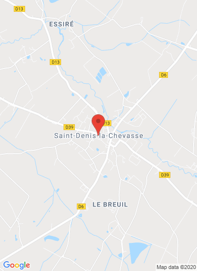 Map showing Saint-Denis-la-Chevasse, France