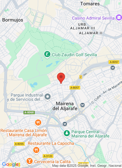 Map showing Mairena del Aljarafe, Spain