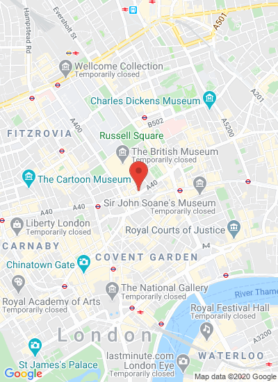 Map showing London, United Kingdom