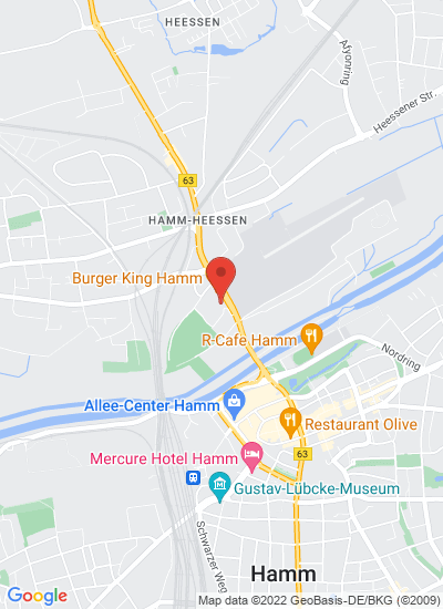 Map showing Hamm, Germany