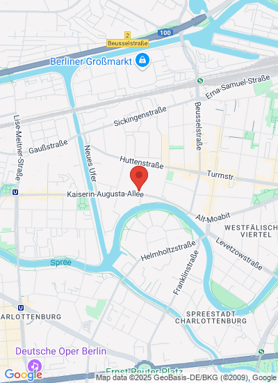 Map showing Berlin, Germany