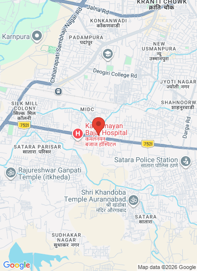 Map showing Chhatrapati Sambhajinagar, India