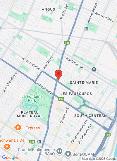 Map showing Montréal, Canada