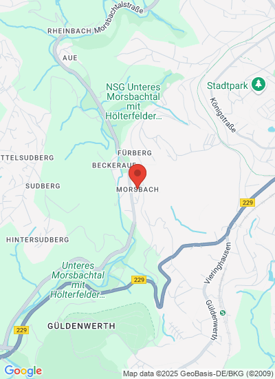 Map showing Remscheid, Germany