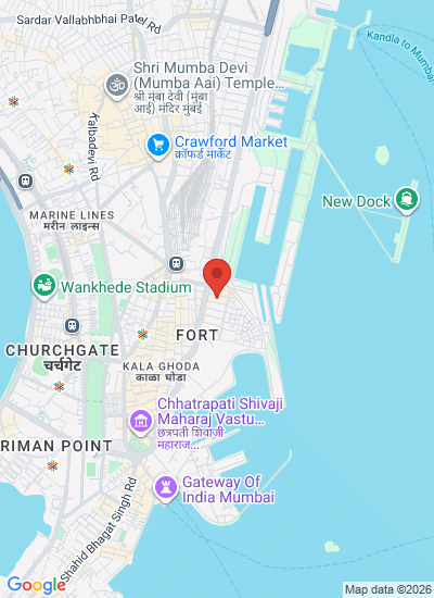 Map showing Mumbai, India