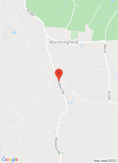 Map showing Wormingford, Colchester, United Kingdom