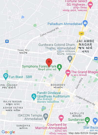 Map showing Ahmedabad, India