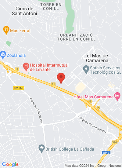 Map showing Paterna, Spain