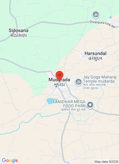 Map showing Mehsana, India