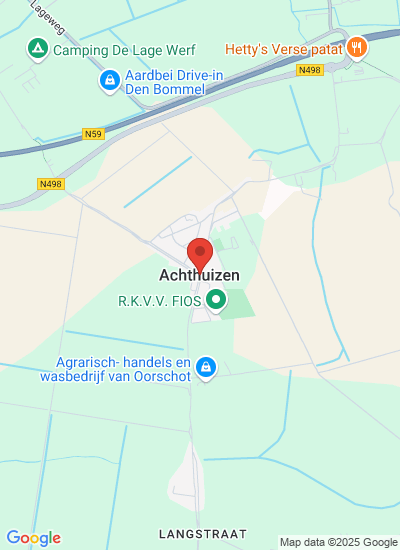 Map showing Achthuizen, Netherlands