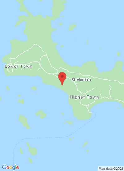 Map showing Isles of Scilly, United Kingdom