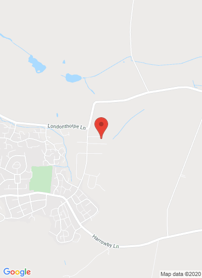 Map showing Grantham, United Kingdom