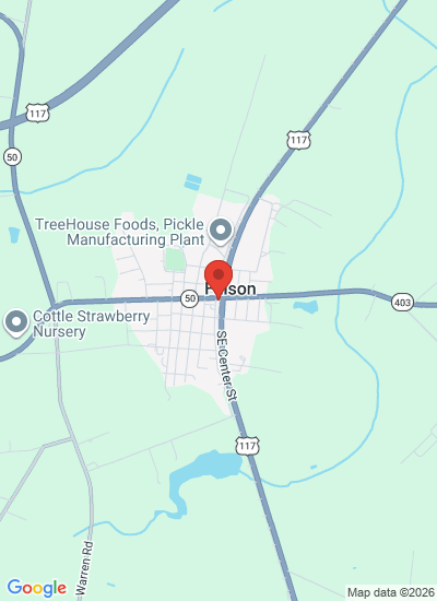 Map showing Faison, United States