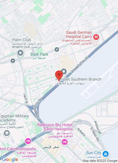 Map showing EL NOZHA EL GADIDA، Qism El-Nozha, Egypt