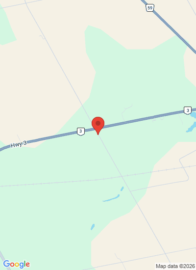 Map showing Delhi, Canada