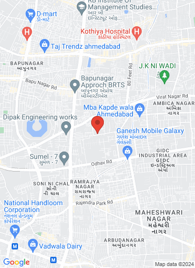 Map showing AHMEDABAD, India