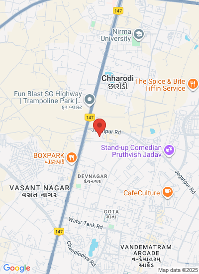 Map showing Ahmedabad, India