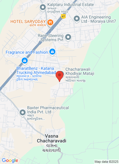 Map showing Ahmedabad, India