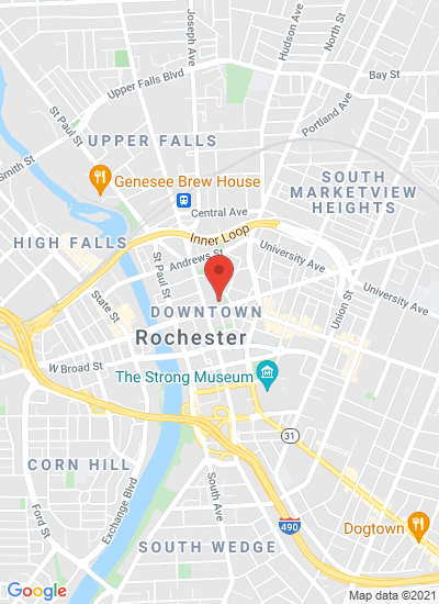 Map showing Rochester, United States