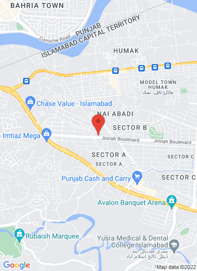 Map showing Islamabad, Pakistan