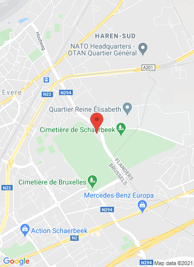 Map showing Bruxelles, Belgium