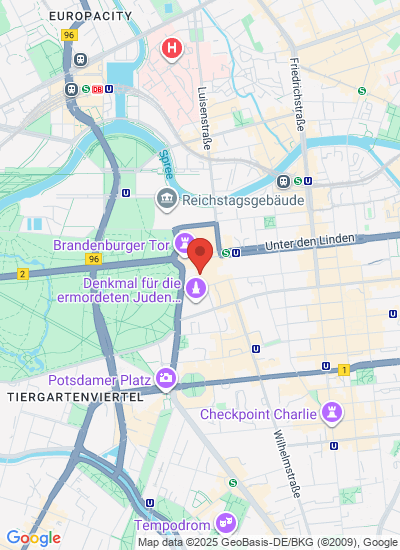 Map showing Berlin, Germany