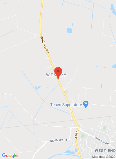 Map showing March, United Kingdom