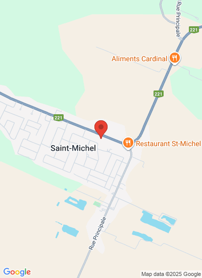 Map showing Saint-Michel, Canada