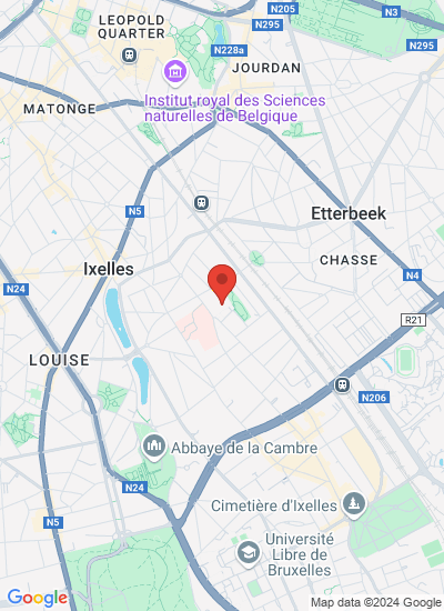 Map showing Brussels, Belgium