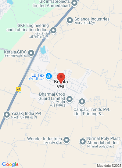 Map showing Ahmedabad, India