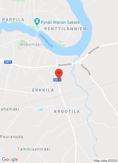 Map showing kokemäki, Finland