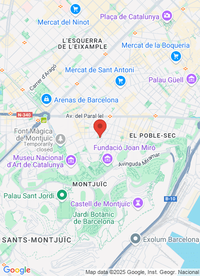 Map showing Av. Reina Mª Cristina, Spain