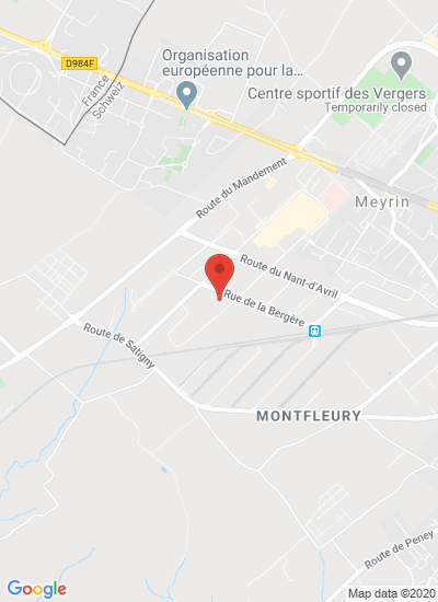 Map showing Geneva, Switzerland