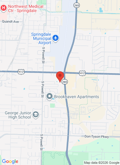 Map showing Springdale, United States