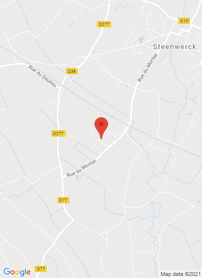 Map showing Steenwerck, France