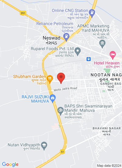 Map showing Bhavnagar, India
