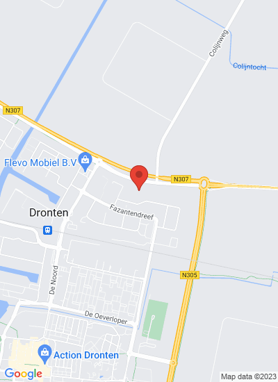 Map showing Dronten, Netherlands