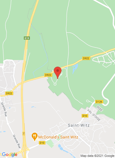 Map showing Plailly, France