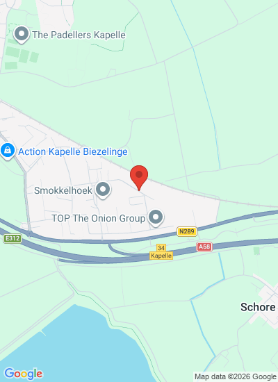 Map showing Kapelle, Netherlands