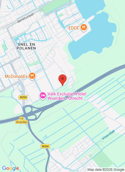 Map showing Woerden, Netherlands