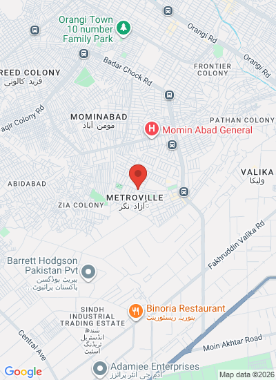 Map showing Karachi, Pakistan