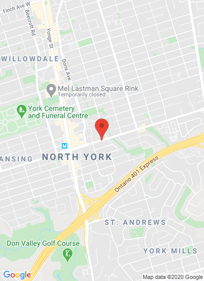 Map showing Toronto, Canada