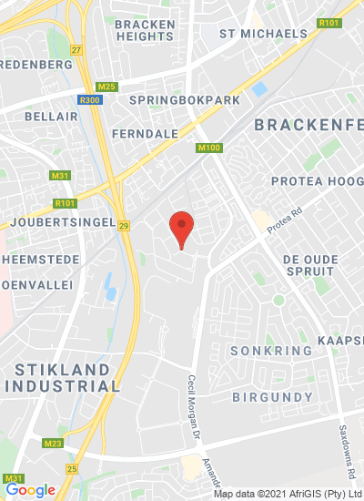 Map showing Cape Town, South Africa