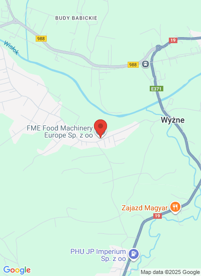 Map showing Wyżne, Poland