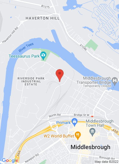 Map showing Cleveland, United Kingdom